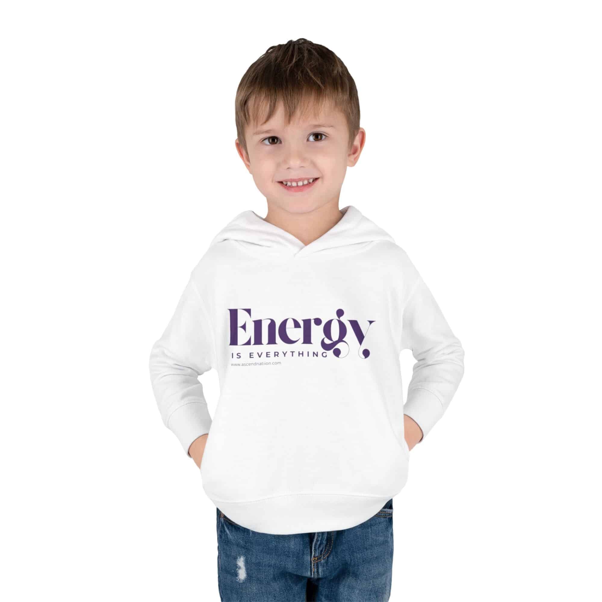 Energy Is Everything  Pullover Fleece Hoodie(Toddlers) - Image 3